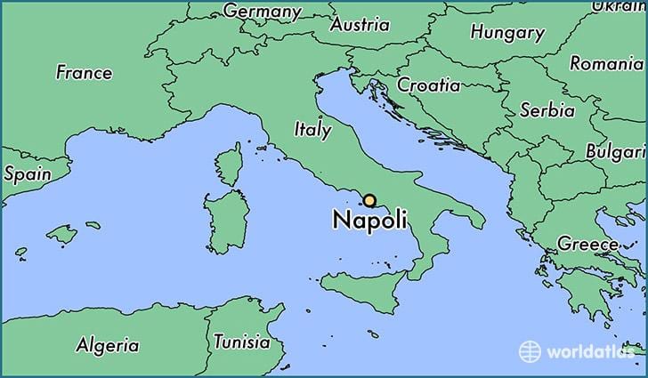 Mappa di napoli italia