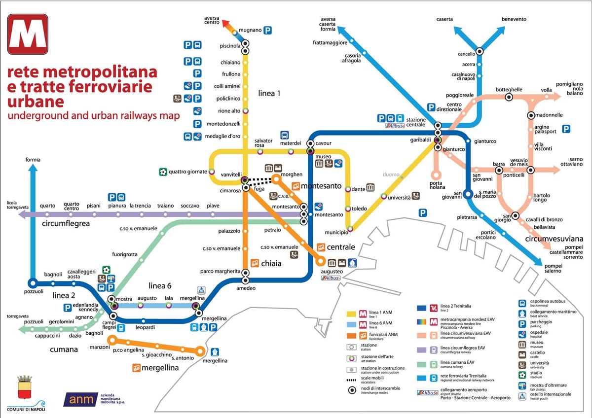 napoli bus mappa