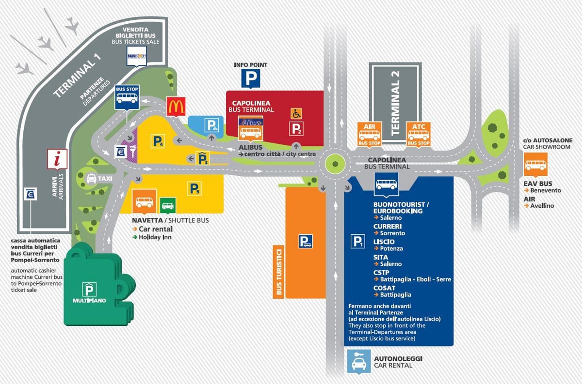 l'aeroporto di capodichino mappa