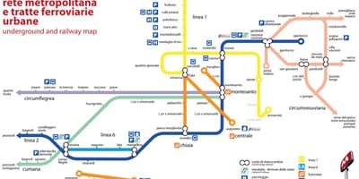 Mappa ferroviaria di napoli