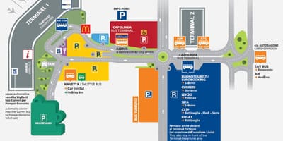 L'aeroporto di Napoli la mappa