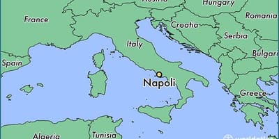 Mappa di napoli italia