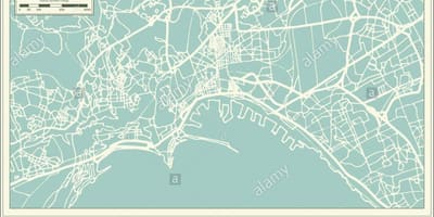 Mappa della città di napoli italia