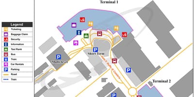 Mappa di napoli terminal dell'aeroporto